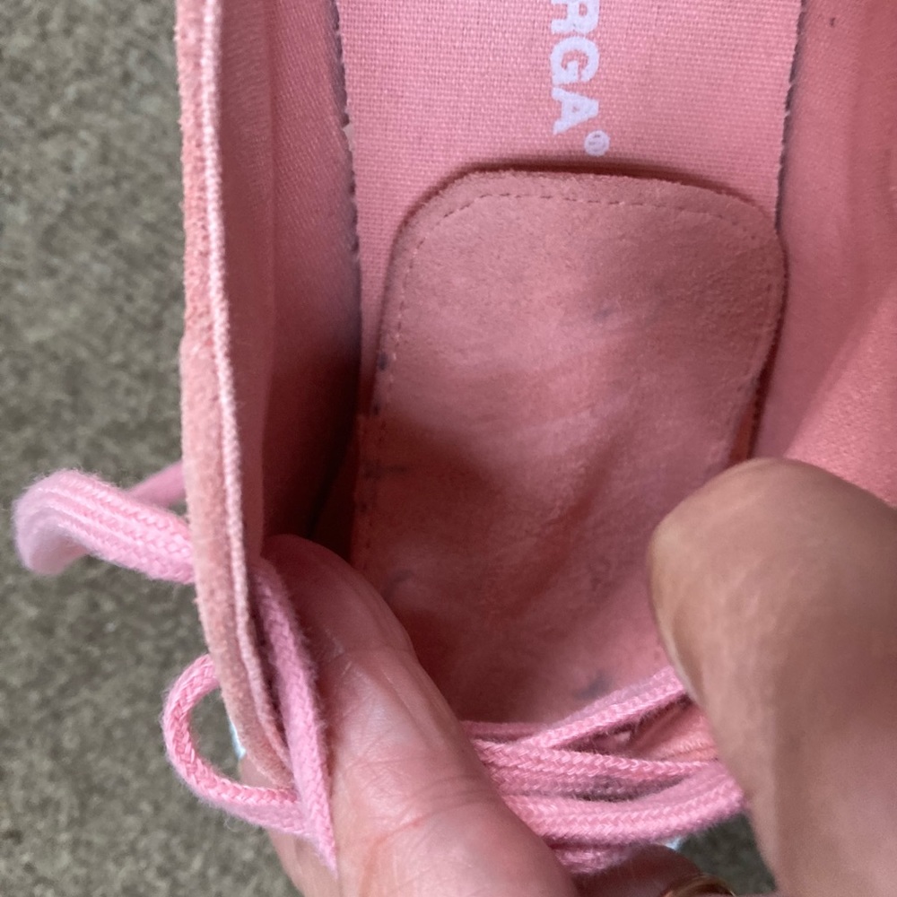 Genuine Suede Rose Pink Superga Cory Classic 7.5 - Picture 9 of 10